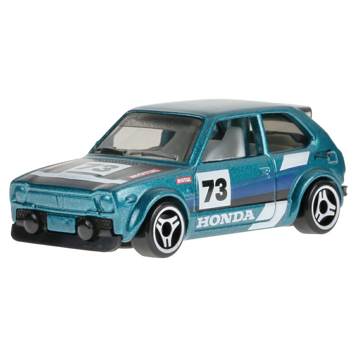 ホットウィール(HotWheels)ベーシックカー'73ホンダシビックカスタム乗り物おもちゃミニカー3歳からグリーンHXR19