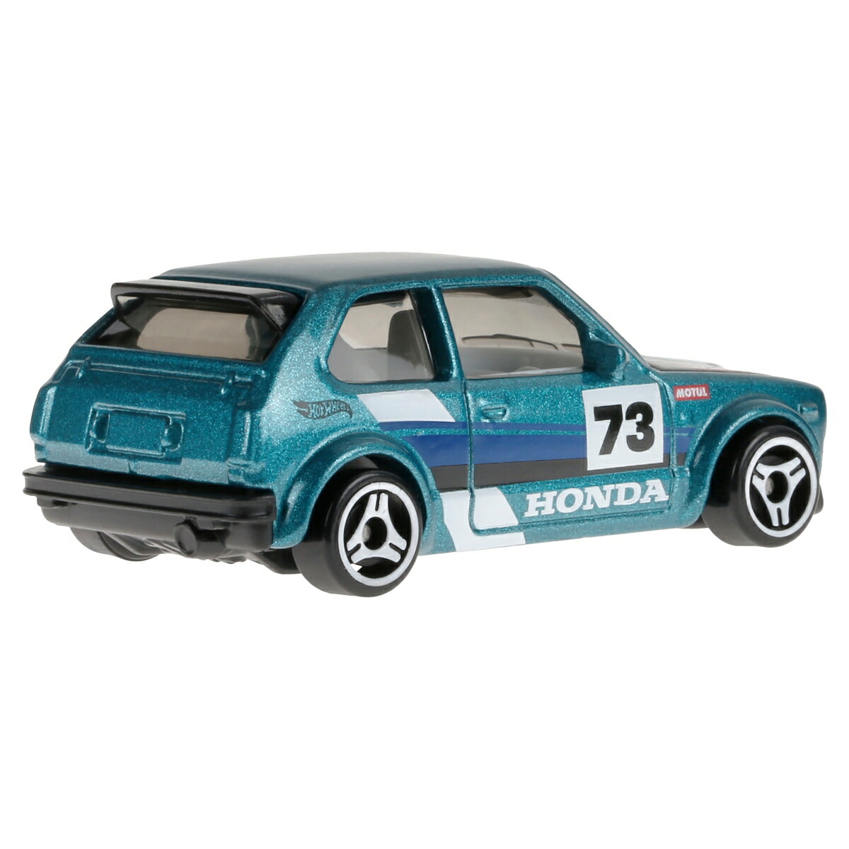 ホットウィール(HotWheels)ベーシックカー'73ホンダシビックカスタム乗り物おもちゃミニカー3歳からグリーンHXR19
