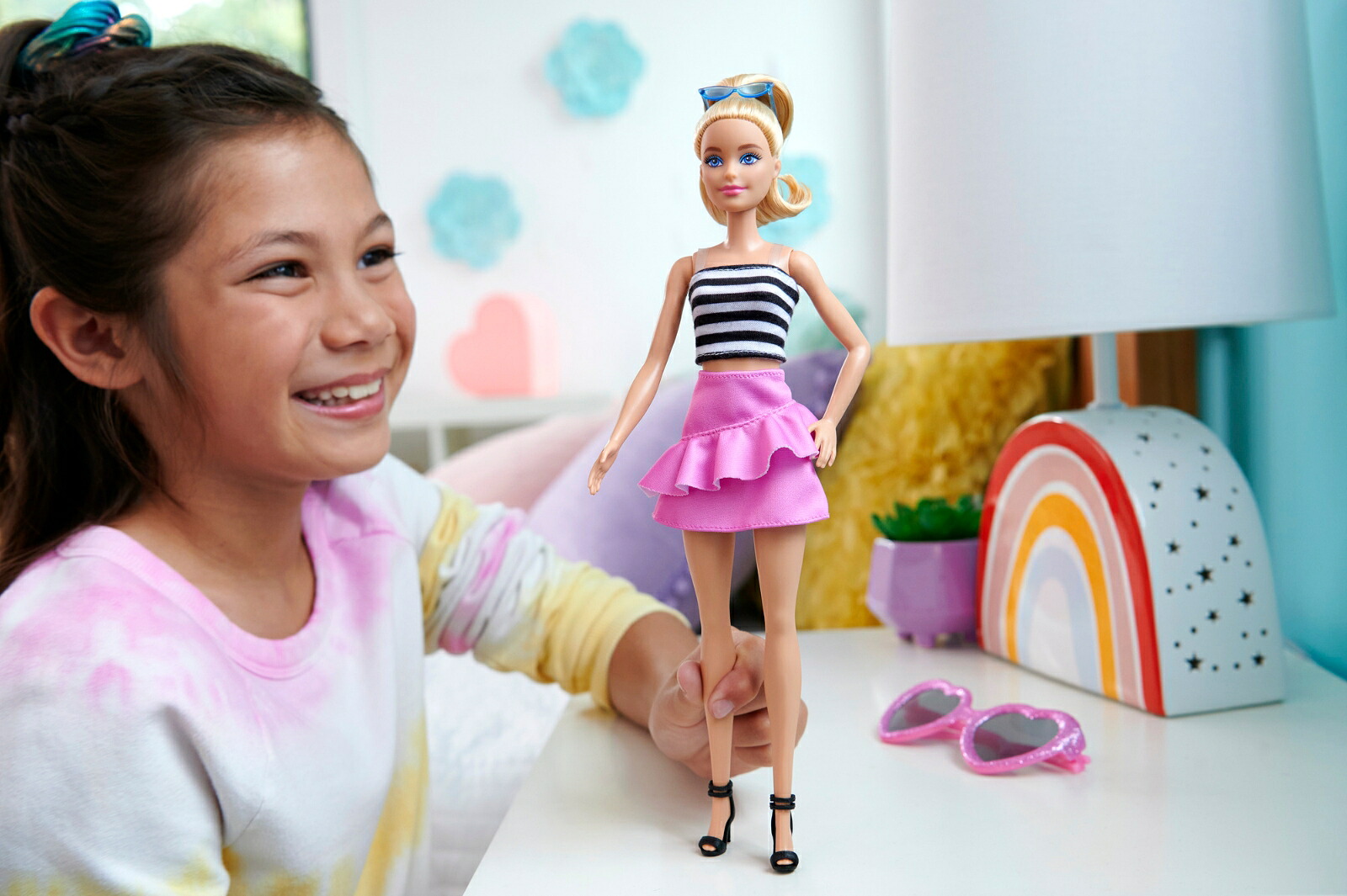 バービー（Barbie）バービー65ファッショニスタボーダートップ【着せ替え人形・ドール】【3才~】HRH11