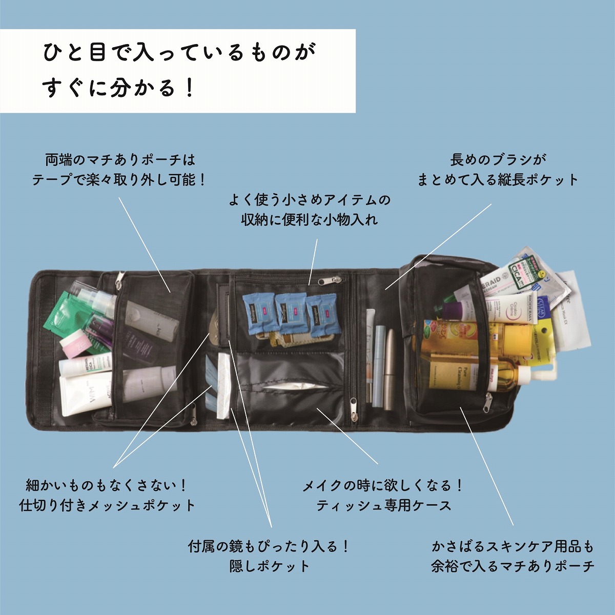 コスメセット♡R出品 コスメヲタちゃんねるサラが本気で作った! 持ち運べるドレッサー