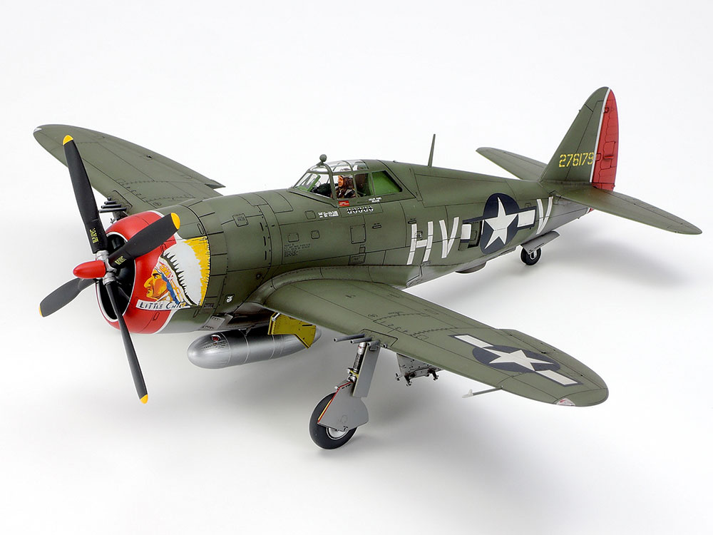 タミヤ 1/48 傑作機シリーズ リパブリック P-47D サンダーボルト“レイザーバック” 【61086】 (プラモデル)画像