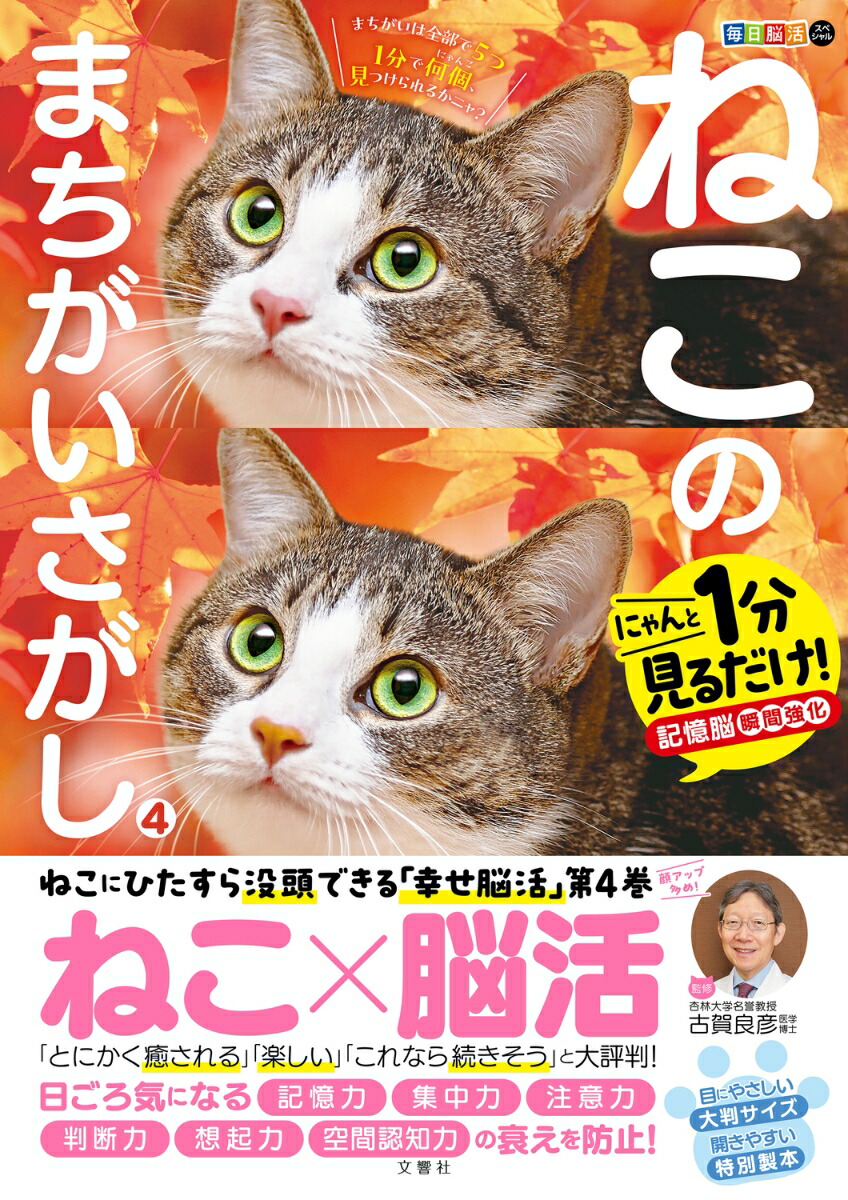 楽天市場】【ヒルナンデスで紹介の第4弾！】ねこのまちがいさがし 4
