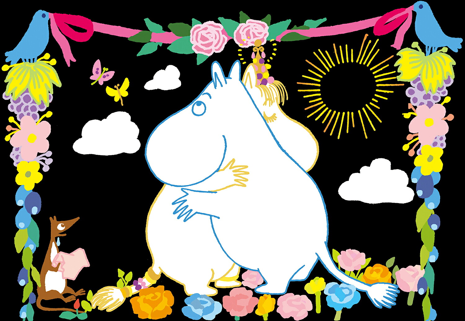 MOOMINムーミン谷ポストカード（大人のためのヒーリングスクラッチアート）[アイソトープ]