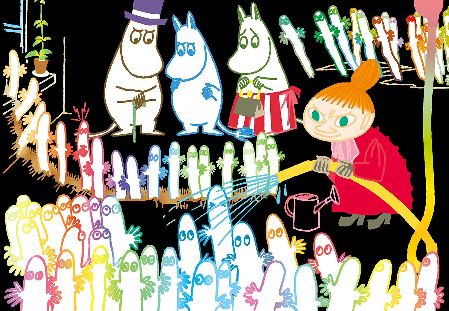 MOOMINムーミン谷ポストカード（大人のためのヒーリングスクラッチアート）[アイソトープ]