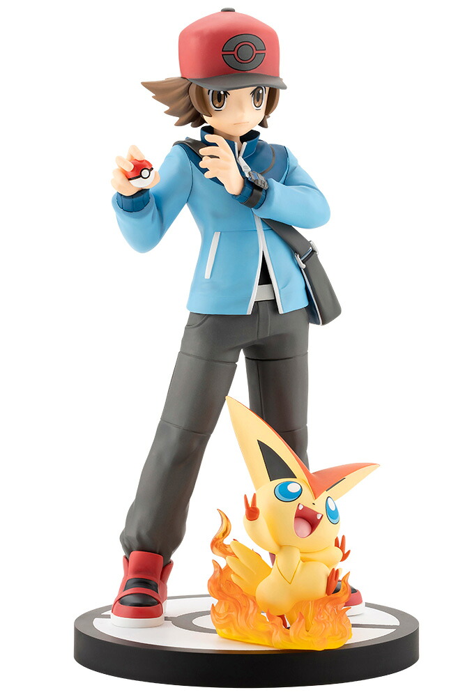 ARTFX J 1/8 『ポケットモンスター』シリーズ(コトブキヤ) トウヤ with ビクティニ 【PV302】 (塗装済完成品フィギュア)