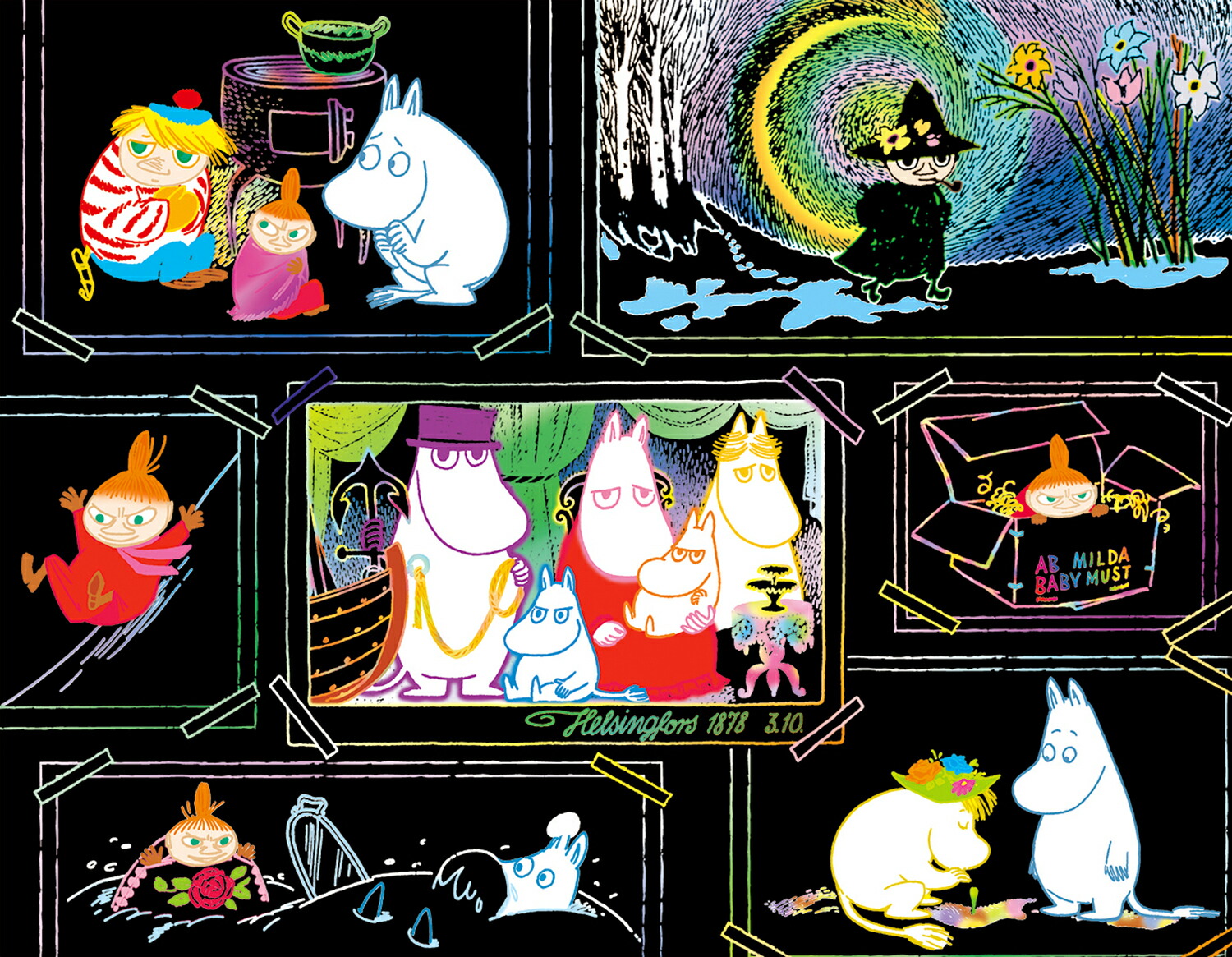 楽天ブックス Moomin ムーミン谷の物語 トーベ ヤンソンの世界 けずって描くムーミンの世界 アイソトープ 本