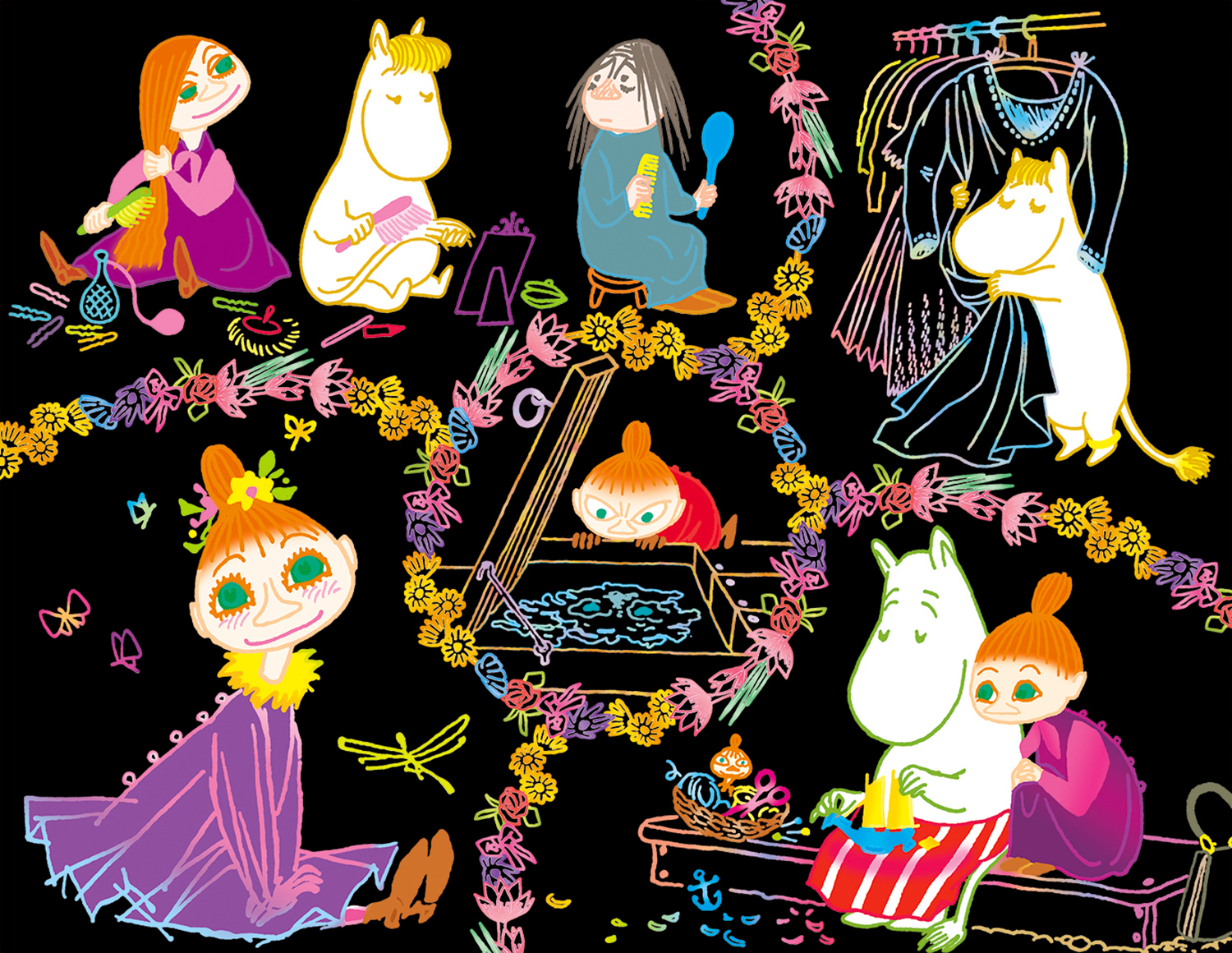 楽天ブックス Moomin ムーミン谷の物語 トーベ ヤンソンの世界 けずって描くムーミンの世界 アイソトープ 本