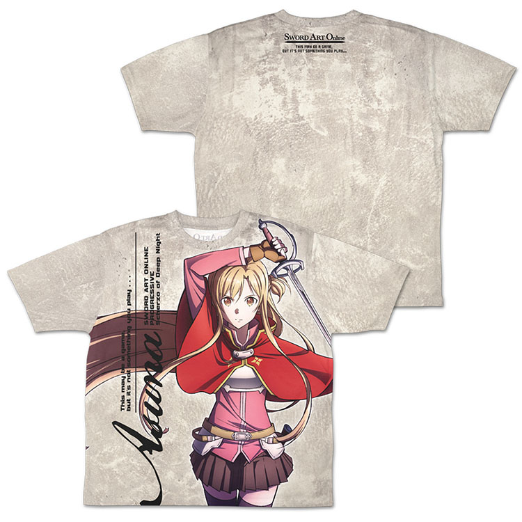 ソードアート・オンライン 冥き夕闇のスケルツォ アスナ 両面フルグラフィックTシャツ 第5層Ver./L画像