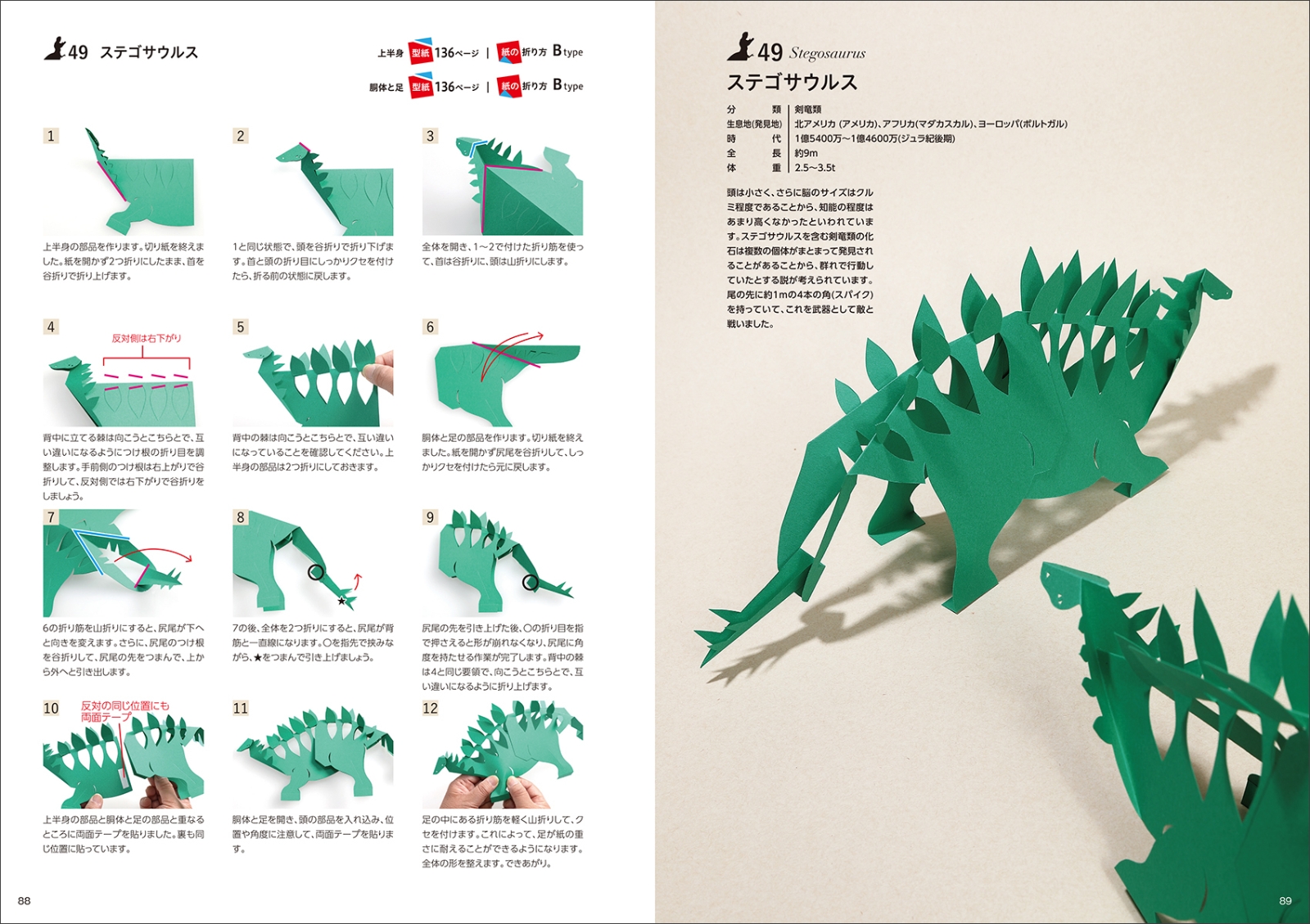 楽天ブックス 切り紙でつくる恐竜図鑑 子供が喜ぶ 大人がハマる リアルで大迫力のペーパークラフト 大原 まゆみ 本