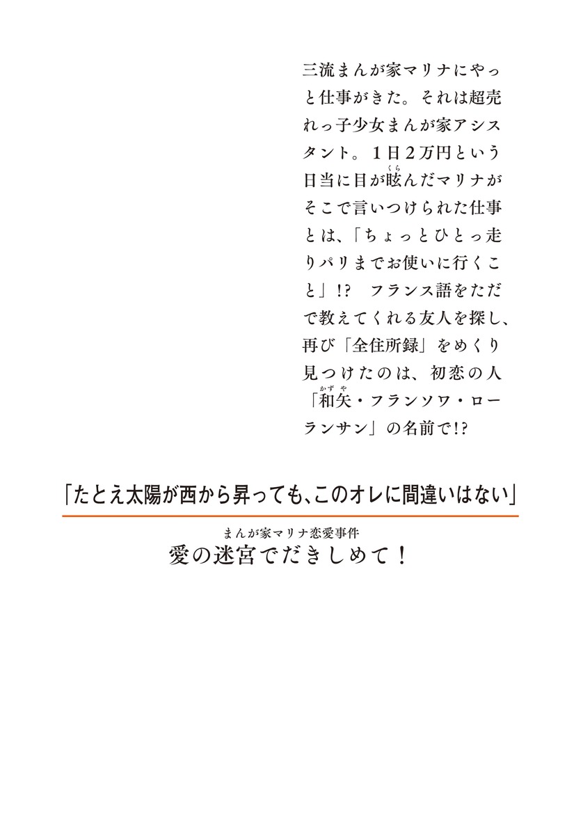 まんが家マリナ恋愛事件愛の迷宮でだきしめて!（集英社オレンジ文庫）[藤本ひとみ]