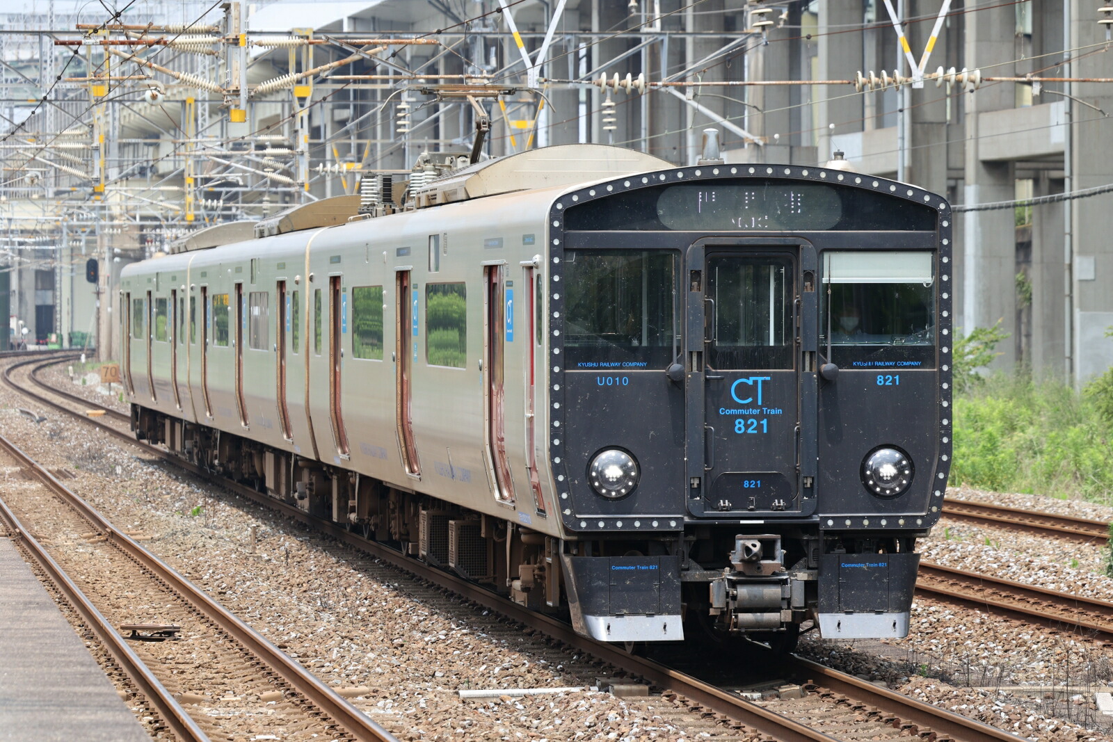 821系モニタリング装置付＋813系1100番代 鹿児島本線 6両セット 【6118】 (鉄道模型 Nゲージ)画像