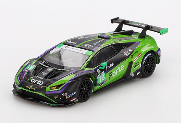 MINI-GT 1/64 ランボルギーニ ウラカン GT3 EVO2 IMSA デイトナ24時間 2024 #78 Forte Racing(左ハンドル) 【MGT01062-L】 (ミニカー)画像