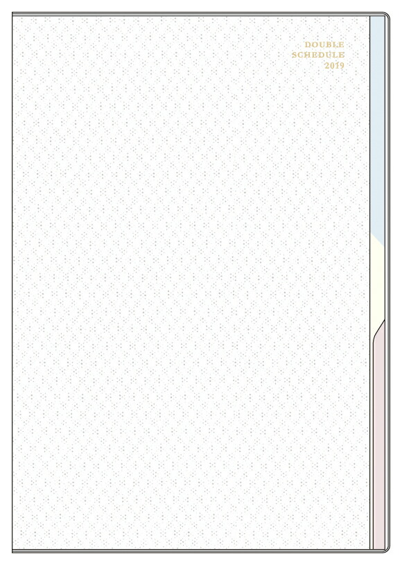 楽天ブックス 19年 手帳 ダブルスケジュール B6 進行 白 本