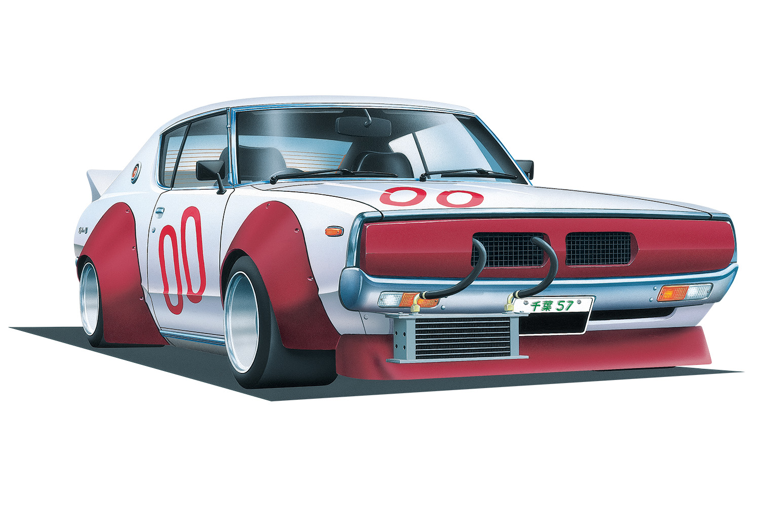 楽天市場】アオシマ 1/24 ワークスの鷹 No.07 ケンメリ2DrHTワークス 
