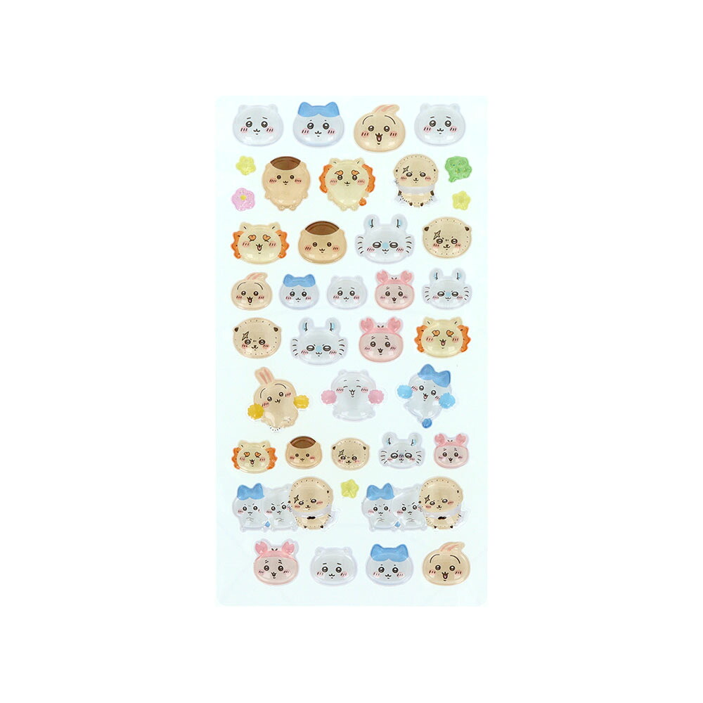 【セット商品】ちいかわボンボンドロップシール（みんな・ニコニコ）+デカ盛りシールバインダーゴールド