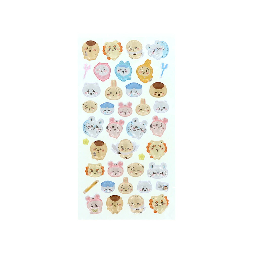 【セット商品】ちいかわボンボンドロップシール4種（モモンガ+古本屋+みんな・ニコニコ+みんな・ポーズ）