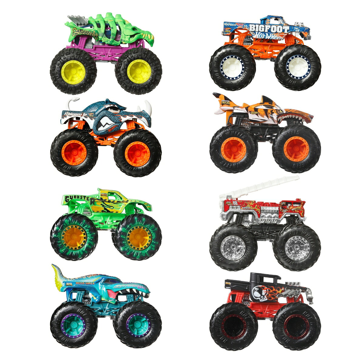 ホットウィール(HotWheels)モンスタートラックライブ8カーパック乗り物おもちゃミニカー8台入り3歳からマルチJNK20