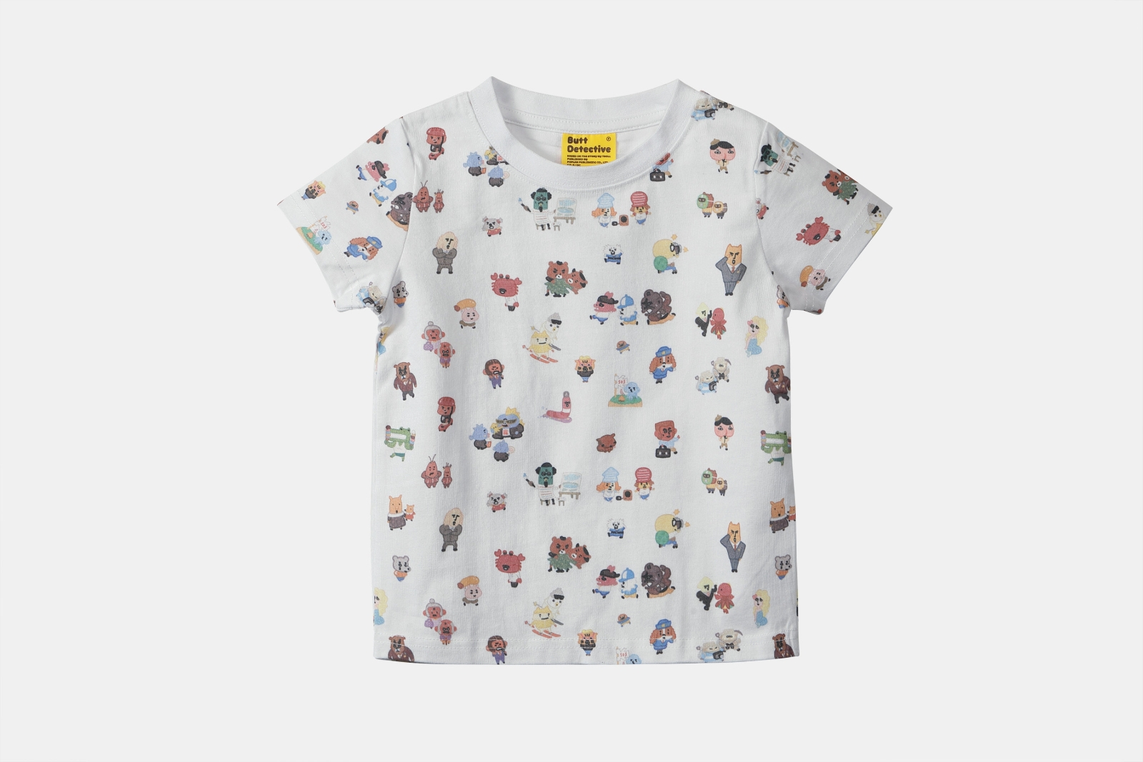 おしりたんてい　総柄　親子Tシャツ　KIDS　90画像