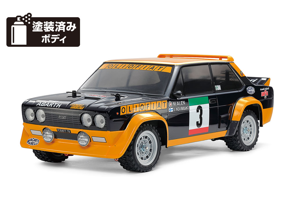 電動RCカーシリーズ 1/10RC フィアット131 アバルト ラリー OLIO FIAT (MF-01Xシャーシ) 【58723】 (ホビーラジコン キット)画像