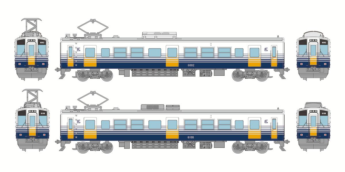 ジオコレ 鉄道コレクション えちぜん鉄道MC6001形・MC6101形 2両セットB (鉄道模型 コレクション)画像