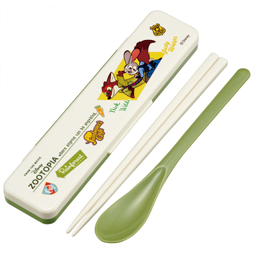 ディズニー ズートピア ヴィンテージ　お箸 スプーン お弁当 カトラリーコンビセット画像