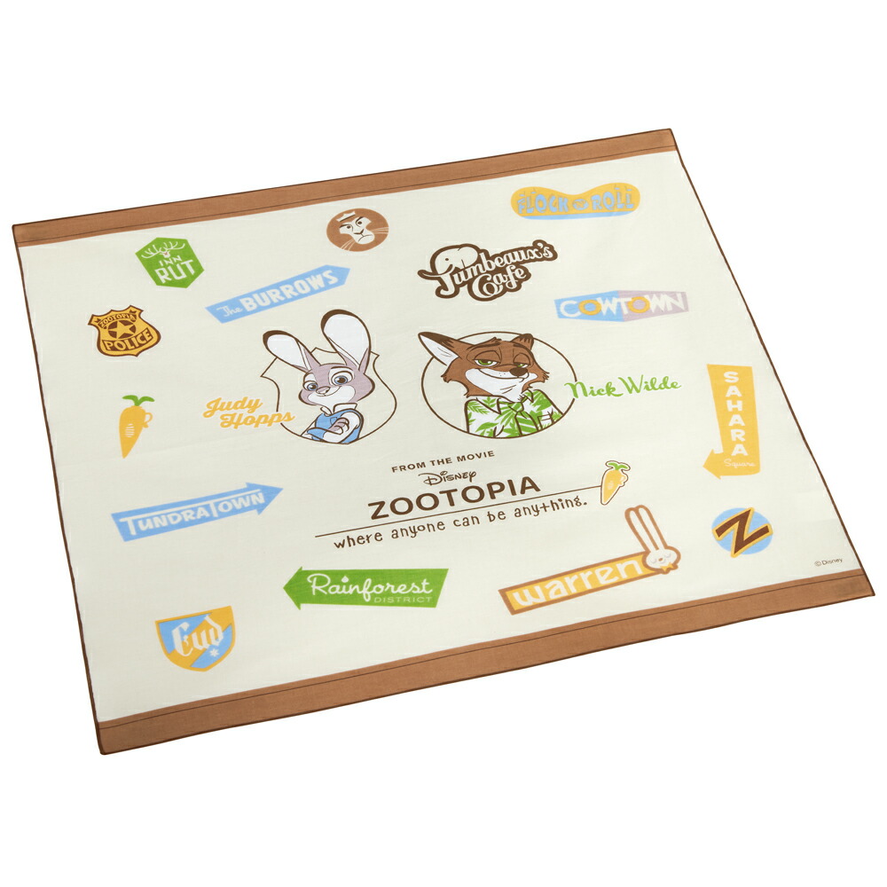 ディズニー ズートピア ヴィンテージ　ランチクロス 大判 子供 キャラクター ランチョンマット画像