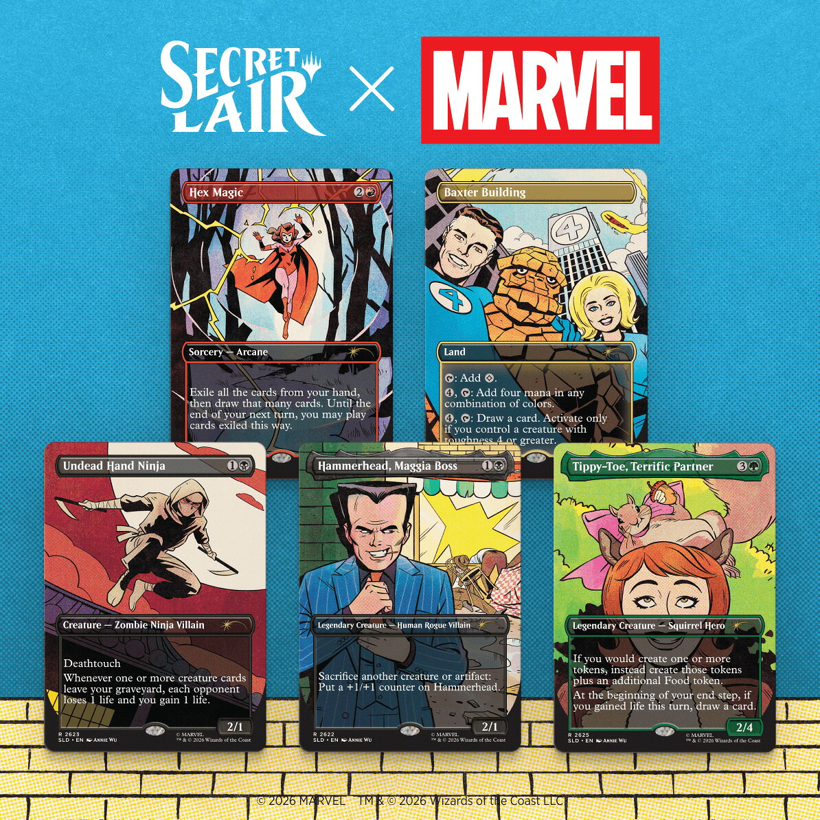 マジック：ザ・ギャザリングSecretLairChaosVault:HetMomentisDaarSecretLairxMarvel:SpinnerRackSpecials【クレジットカード決済限定】