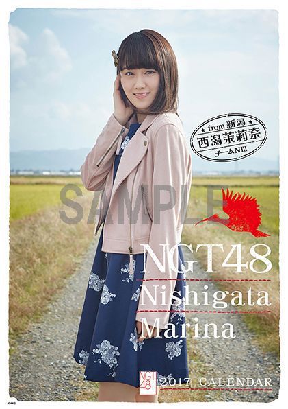 楽天ブックス 壁掛 Ngt48 西潟茉莉奈 B2カレンダー 17 楽天ブックス限定特典付 西潟茉莉奈 本