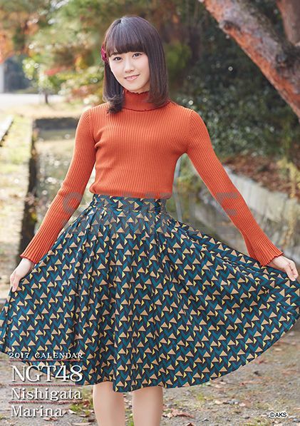 楽天ブックス 壁掛 Ngt48 西潟茉莉奈 B2カレンダー 17 楽天ブックス限定特典付 西潟茉莉奈 本