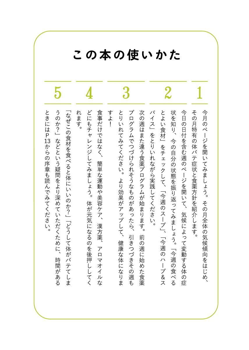 1週間に1つずつ体がバテない食薬習慣