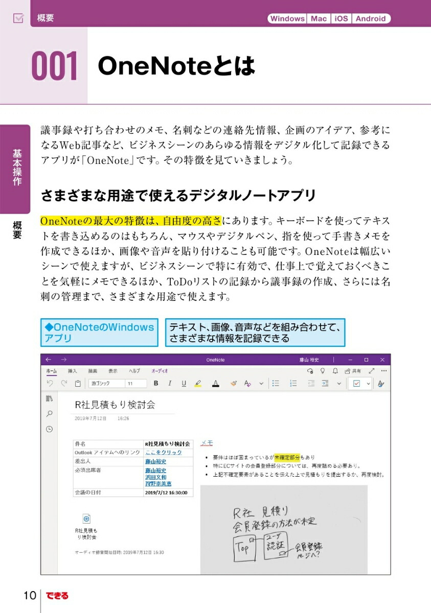 楽天ブックス 最強のメモ術onenote全事典 Onenote For Windows 10 インサイトイメージ 本