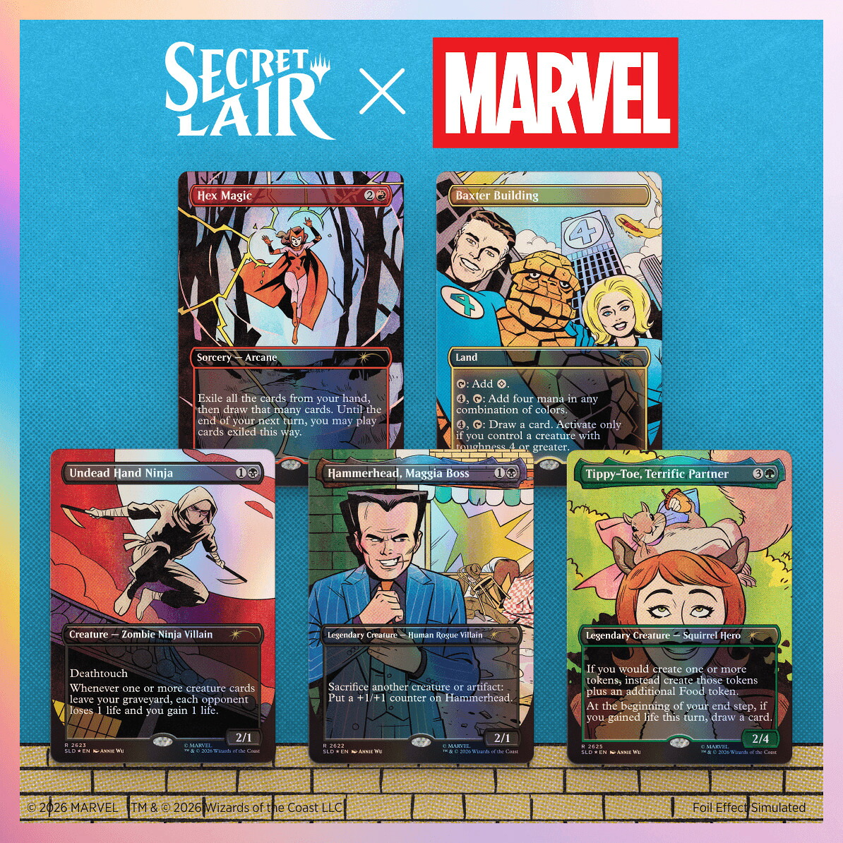 マジック：ザ・ギャザリングSecretLairChaosVault:HetMomentisDaarSecretLairxMarvel:SpinnerRackSpecialsFoil【クレジットカード決済限定】