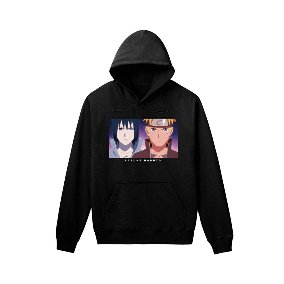 NARUTO-ナルトー 疾風伝うずまきナルト＆うちはサスケ 場面写パーカーメンズ(サイズ/XL)画像