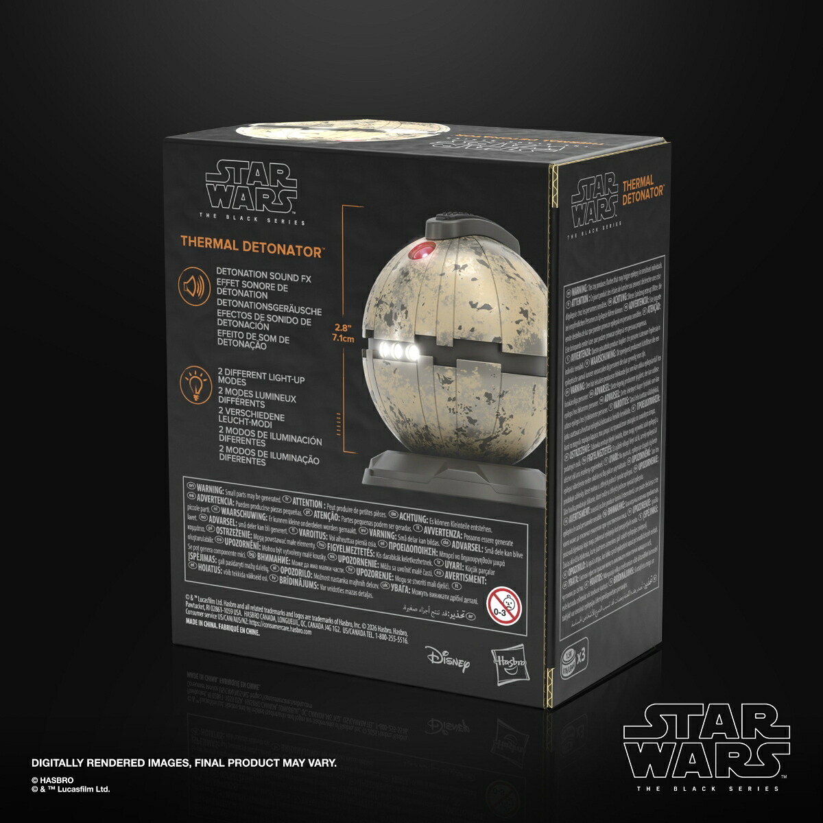 ハズブロ（Hasbro）STARWARSスター・ウォーズブラックシリーズプレミアム版なりきり電動サーマル・デトネーター高性能LEDサウンドエフェクト搭載、対象年齢14歳以上G3320正規品
