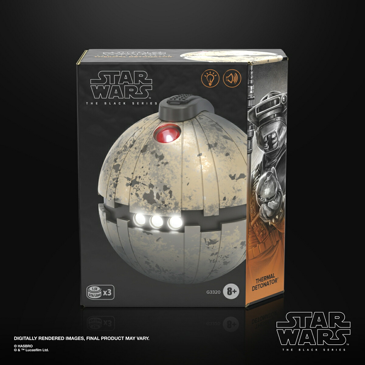 ハズブロ（Hasbro）STARWARSスター・ウォーズブラックシリーズプレミアム版なりきり電動サーマル・デトネーター高性能LEDサウンドエフェクト搭載、対象年齢14歳以上G3320正規品