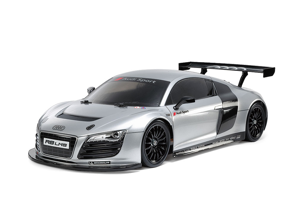 電動RCカーシリーズ 1/10電動RCカー アウディ R8 LMS 2008 (TT-02シャーシ) 【58749】 (ホビーラジコン 組立キット)画像