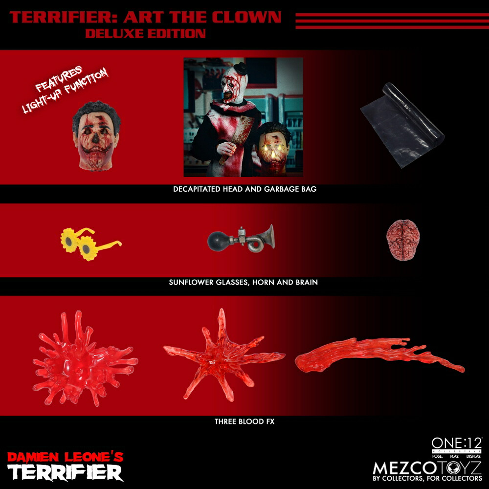 ブックス: ワン12コレクティブ 『Terrifier テリファー』 アート・ザ・クラウン 1/12 アクションフィギュア DXエディション - 玩具 - 4580714147506 : ゲーム