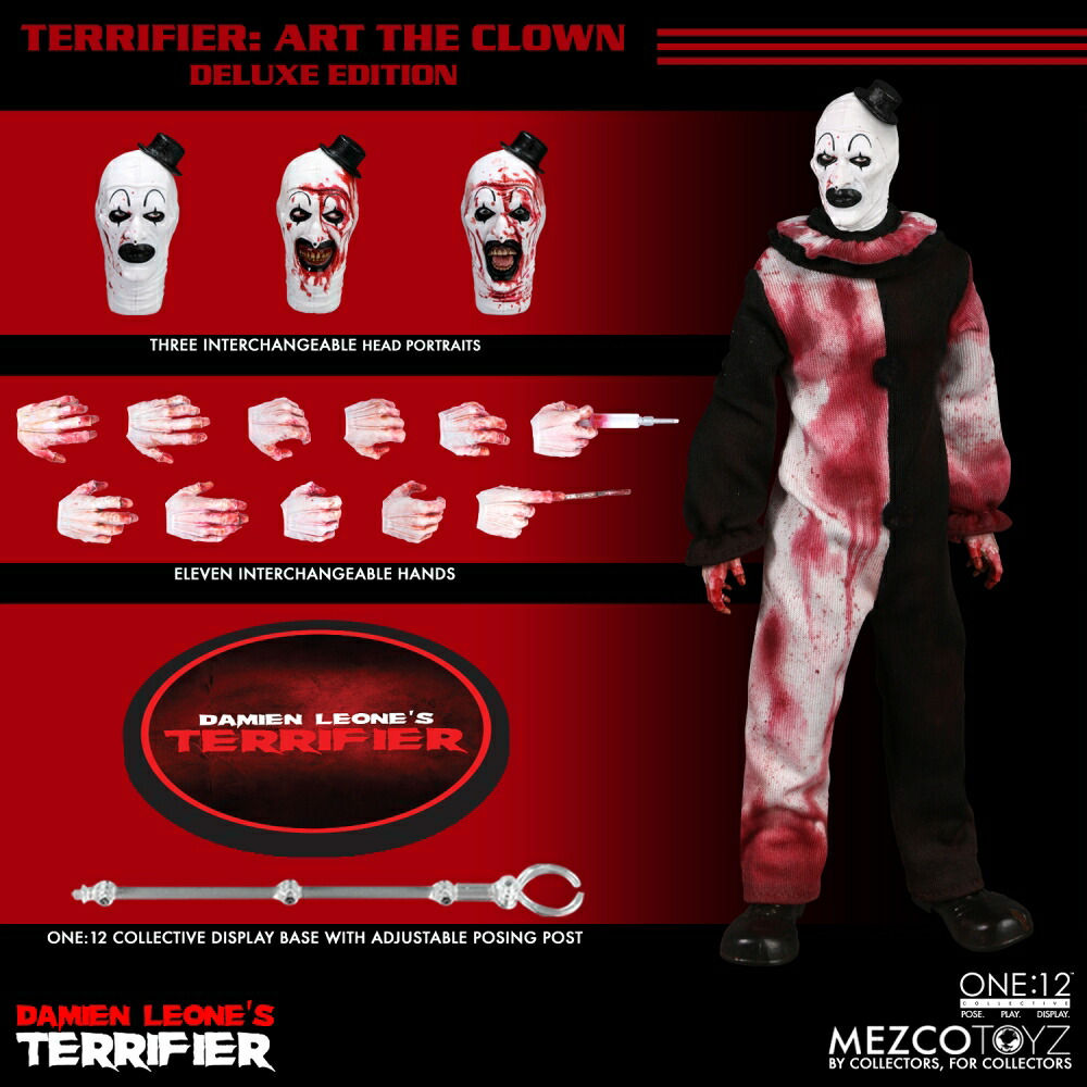 ブックス: ワン12コレクティブ 『Terrifier テリファー』 アート・ザ・クラウン 1/12 アクションフィギュア DXエディション - 玩具 - 4580714147506 : ゲーム