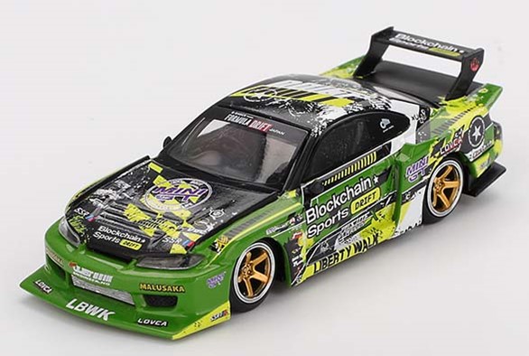 MINI-GT 1/64 Nissan シルビア(S15) LB-Super Silhouette #555 V2 2024 Formula Drift Japan(右ハンドル) 【MGT00823-R】 (ミニカー)画像