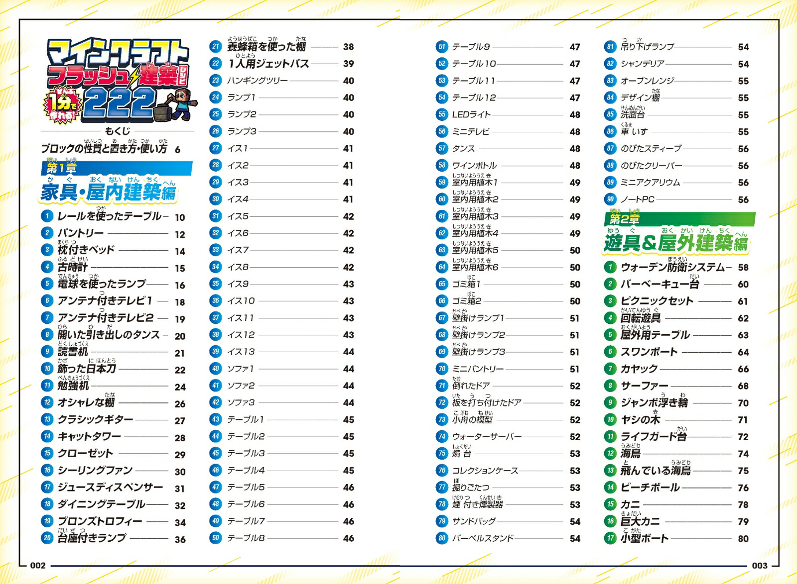 ぜんぶ1分で作れる!マインクラフトフラッシュ建築レシピ222～家具・装飾物・乗り物・像・動かして遊べるレッドストーン＆コマンド建築などカンタン建築の決定版!!初心者でもすぐに作れる!!(オールカラー・ふりがな付き／スイッチ含む統合版対応!)[カゲキヨ]