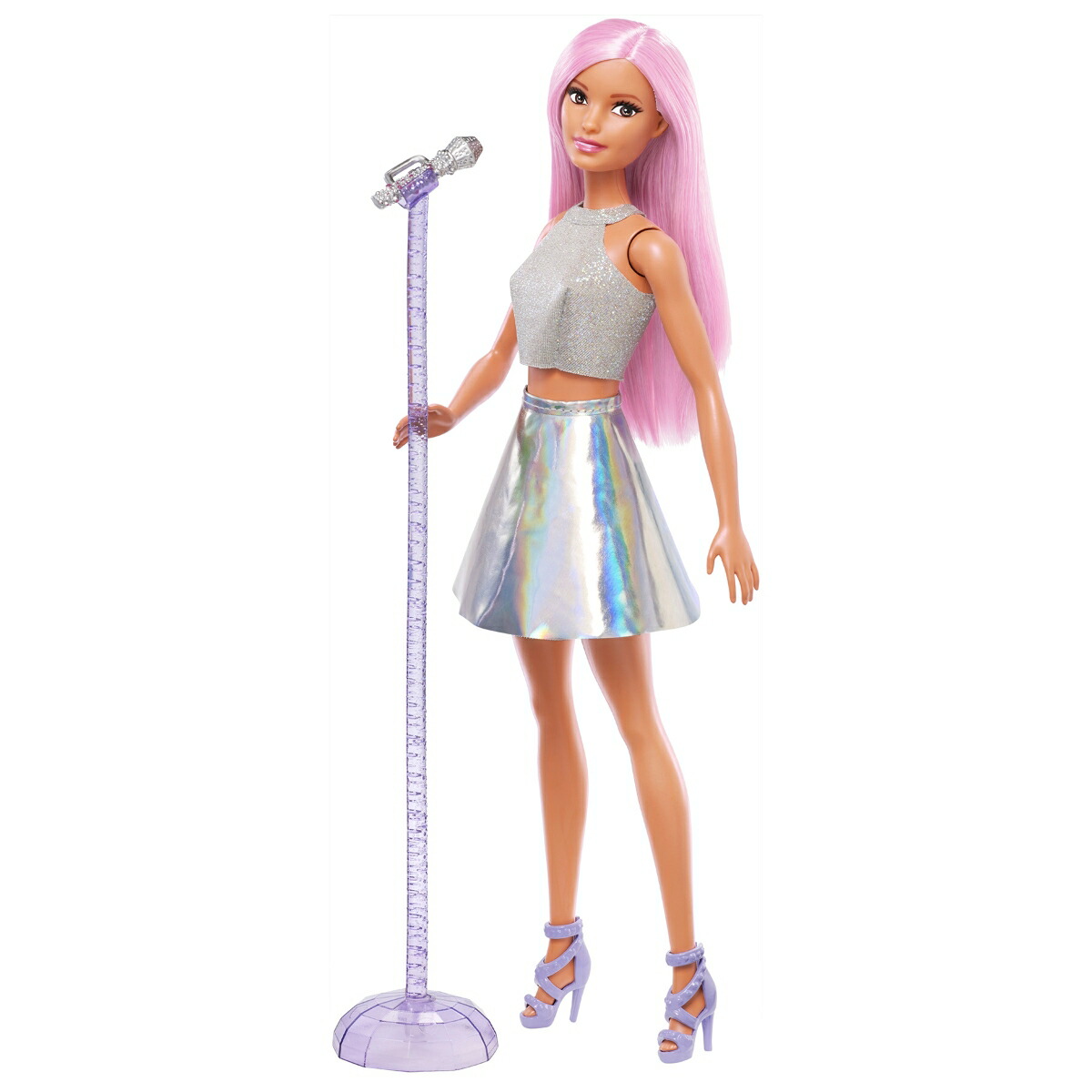 バービー(Barbie) バービー65　バービーとおしごと ポップスター きせかえ人形・ハウス ままごと・ごっこ遊び ドール 3歳から シルバー JCW42