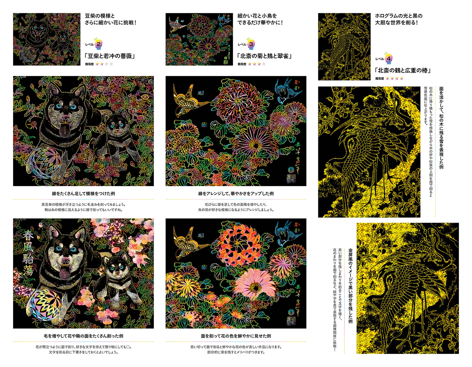 美しい日本の花と動物（川島隆太監修脳活性スクラッチアート）[川島隆太]