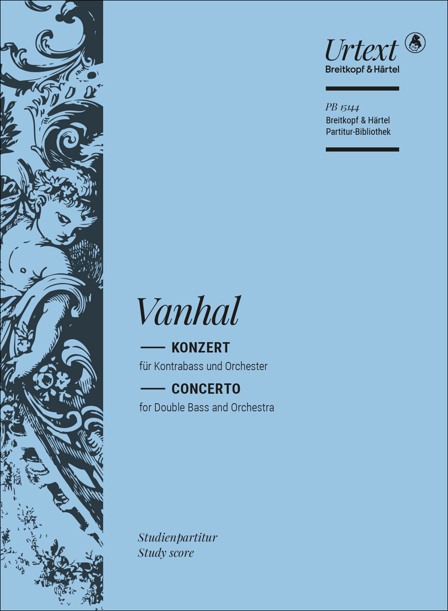 【輸入楽譜】ヴァンハル, Johann Baptist: コントラバス協奏曲/原典版/Glockler編: スタディ・スコア画像