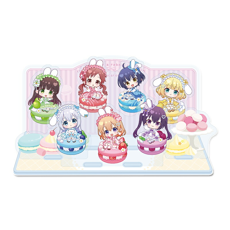 ご注文はうさぎですか? BLOOM ぷちちょこアクリルジオラマ マカロンver．画像