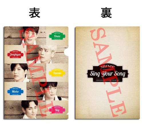 楽天ブックス A6サイズ ミニクリアファイル 付 Sing Your Song 初回限定盤 Cd Dvd Shinee Cd