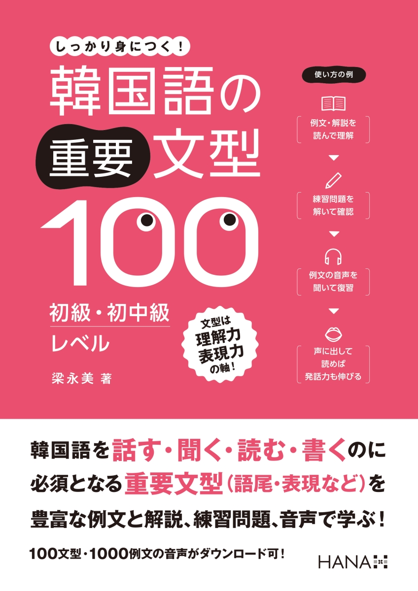 韓国語の重要文型100 初級・初中級レベル