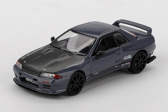 MINI-GT 1/64 Nissan スカイライン GT-R VR32 Top Secret ステルスグレー(右ハンドル) 【MGT01187-R】 (ミニカー)画像