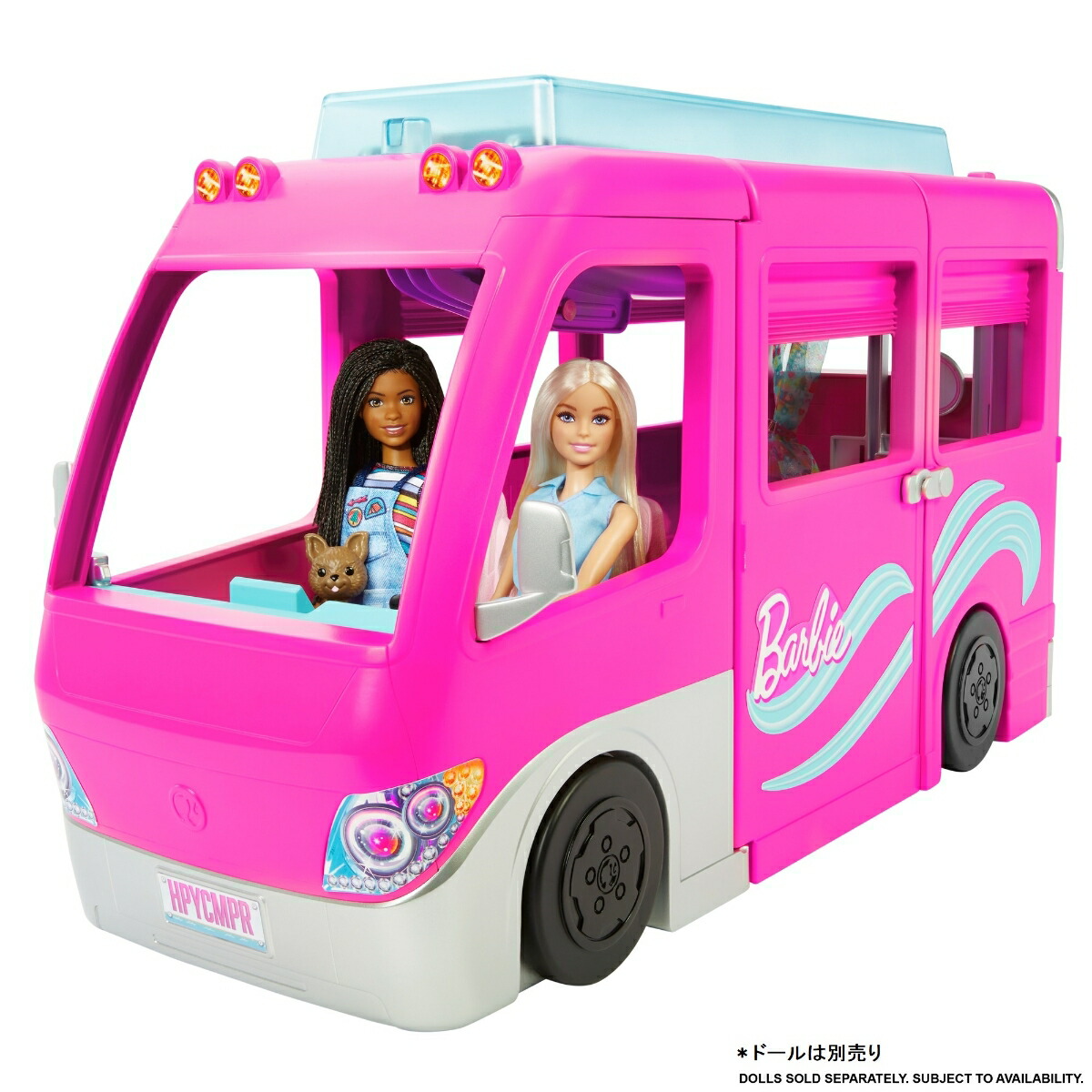 ブックス: バービー(Barbie) 【オンライン限定】ドリームキャンピングカー おおきなすべりだいつきプールもたのしめる 7つのエリアとこものがいっぱいのくるま ／映画「バービー」に登場！？【着せ替え人形】【3才~】 HCD46 - 玩具 - 0194735007646 : ゲーム