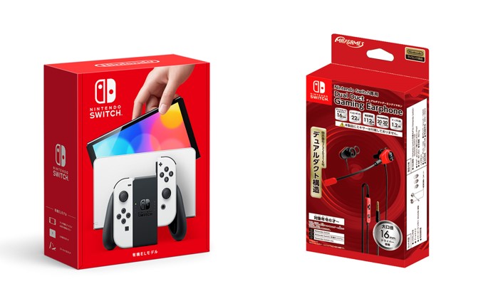 楽天ブックス: 【セット商品】Nintendo Switch（有機ELモデル） Joy-Con(L)/(R) ホワイト＋Nintendo Switchデュアルダクトゲーミングイヤホン  レッド - Nintendo Switch - 2100013977660 : ゲーム