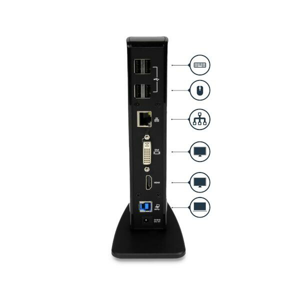 ブックス: USB3.0接続ドッキングステーション デュアルモニタ対応 HDMI & DVI 6x USBポート - StarTech.com - 0065030847674 : PCソフト・周辺機器